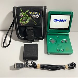 *SOLD* (BUNDLE) Rayquaza Gameboy Advance SP AGS-101 W/ Accessories!!